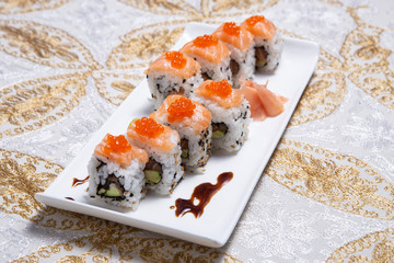 Salmon roll.