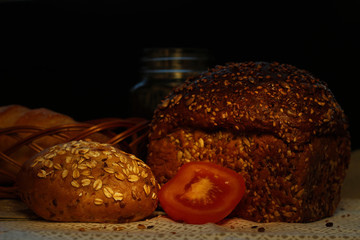 loaf of bread with seeds