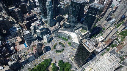 aerial view of manhattan new york