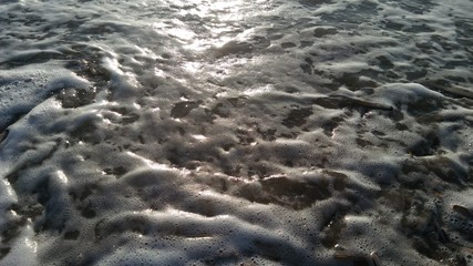 woda piana brzeg morze faka