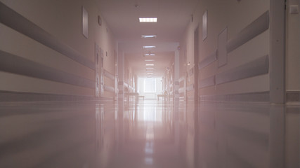 hospital interior architecture,corridor.