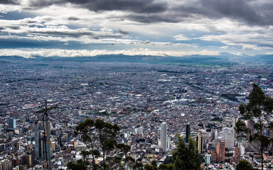 Fototapeta na wymiar Bogota View City View Colombia South America