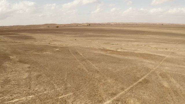 Negev Desert aerial view, Israel 
Flying over Hamada in Negev desert, Israel
