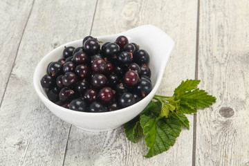 Fresh ripe sweet black currant