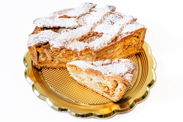 Italian food traditional pastiera napoletana