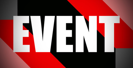 Event - text written on colourful background