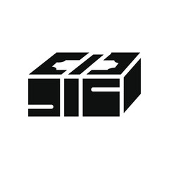 wad of money icon, silhouette style