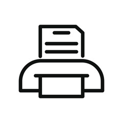 printer machine icon, line style