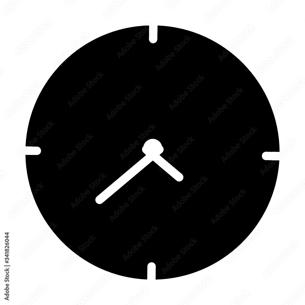 Poster time, clock, watch icon. concept of ui design elements. digital countdown app, user interface kit, m