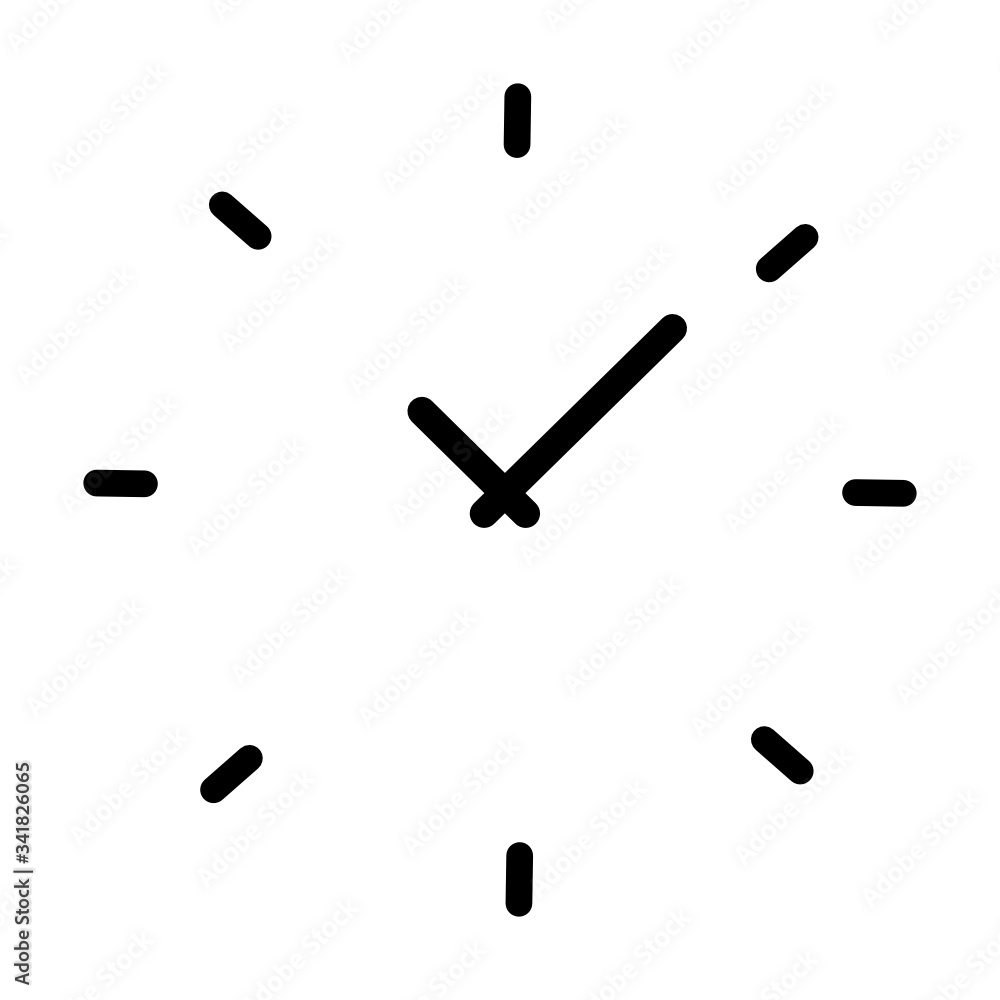 Poster time, clock, watch icon. concept of ui design elements. digital countdown app, user interface kit, m