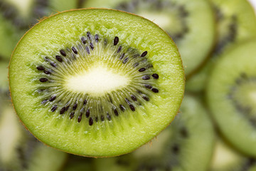 background of kiwi slices