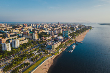 Fototapeta premium Aerial city view