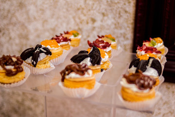 Postres, catering, candy bar, mesa de dulces, reposteria