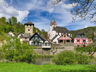 Fototapeta na wymiar Altstadt Dausenau an der Lahn