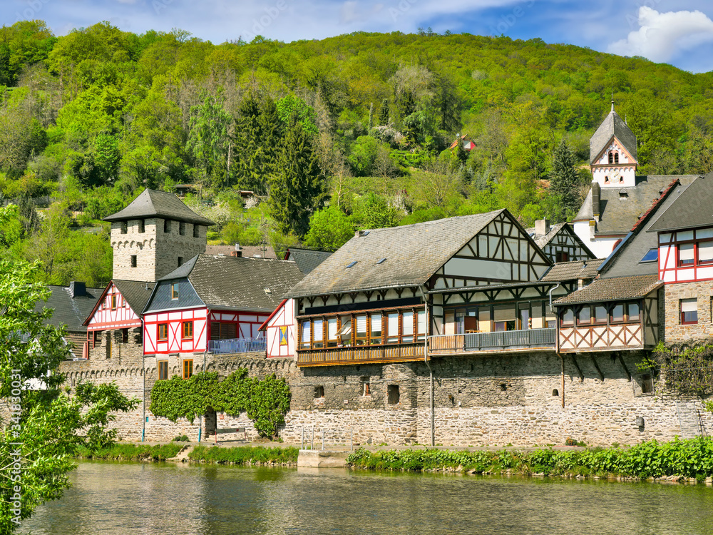 Wall mural Altstadt Dausenau an der Lahn