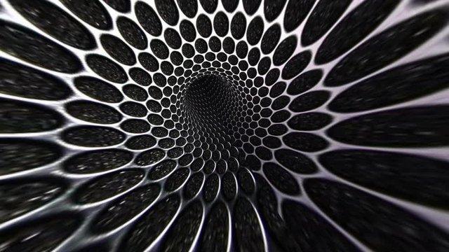 Structural Moving Background Tunnel Polygon Mash