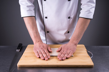 chef cooking rolls in restaurant kitchen14