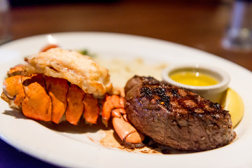 Steak and Lobster Tail