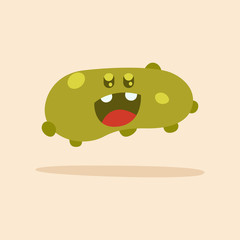 Happpy virus cartoon