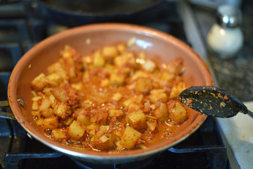 Chorizo and Eggs in a Skillet