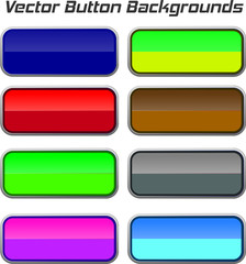 Rounded corner square button backgrounds realistic.