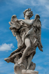 Fototapeta na wymiar Statue of angel in Rome