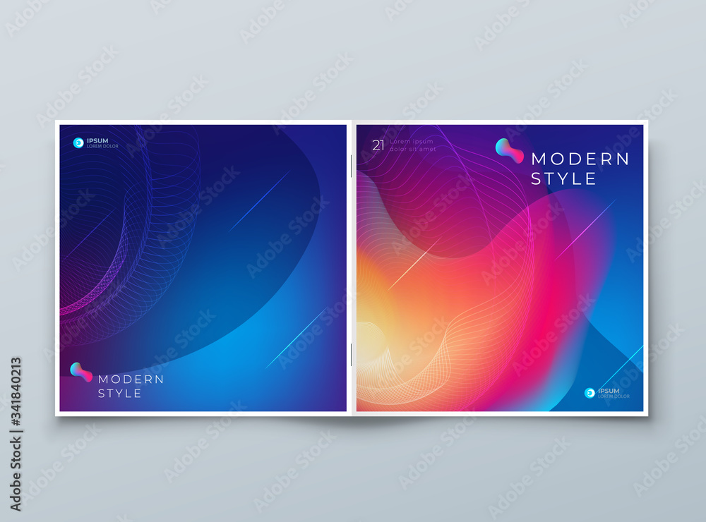 Canvas Prints dark square liquid abstract cover background design. fluid dynamic element for modern brochure, bann
