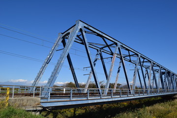 Fototapeta na wymiar 鉄橋と鉄道線路