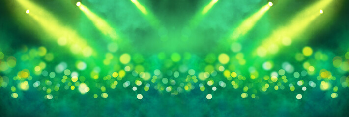 Stage light projector and yellow glitter lights