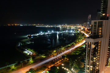 Fototapeta na wymiar Panama City by night