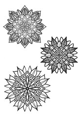 vector snowflake ornament