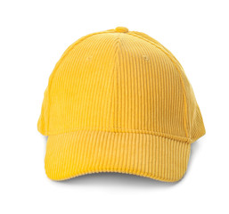 Blank cap on white background