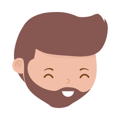 Fototapeta premium Isolated avatar man head vector design