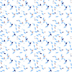 Fototapeta na wymiar seamless pattern with blue and white feathers