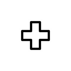 Obraz premium Add User Interface Outline Icon Logo Vector Illustration 