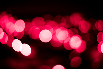 beautiful bokeh with red background

