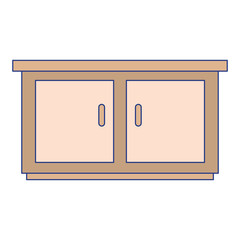 Isolated home furniture vector design