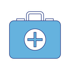 Isolated medical kit vector design