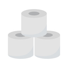 Isolated toilet paper vector design