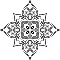 Mandalas for coloring book. Decorative round ornaments.Unusual flower shape. Oriental vector.