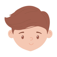 Isolated avatar man head vector design