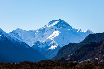 Fototapeta premium A Stunning Mountain View In New Zealand.