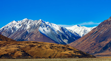 Looking Towards Dobson Valley in New Zealand's Canterbury