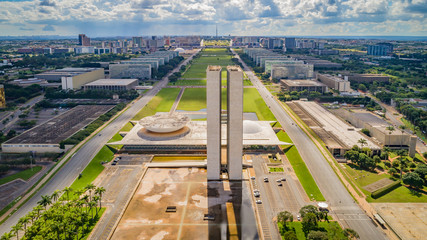 Congresso Nacional National Congress Brasília Praça dos 3 Poderes Eixo Monumental Asa Norte Asa Sul Brasilia Brasil Brazil Plano Piloto