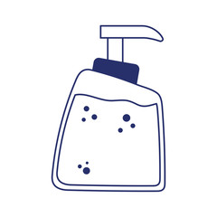 Isolated soap bottle vector design
