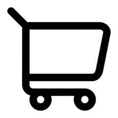 cart. icon with outline style, perfect pixels and base size of 32x32 px. Suitable for website design, logos, applications and UI.