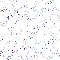 colorful confetti on white background