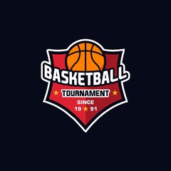 Illustration vector graphic of Basketball logo. Logo Design Template Inspiration