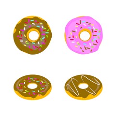 Obraz premium donut logo