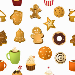 seamless merry christmas pattern